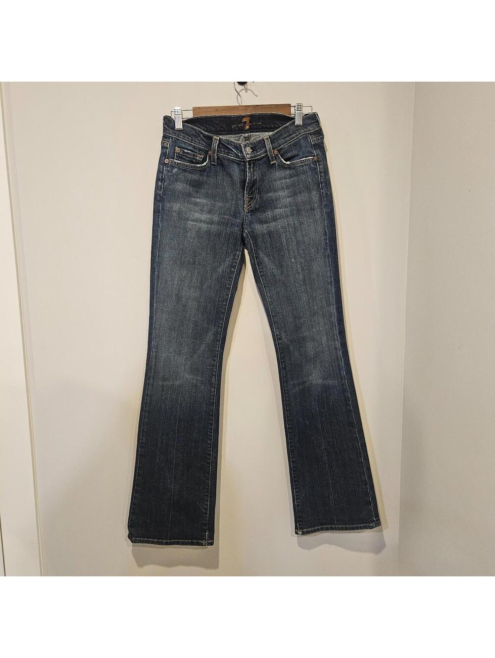 Vintage Flare Jeans 7 For All Mankind Dojo Jeans Women’s Medium Wash USA Sz 28